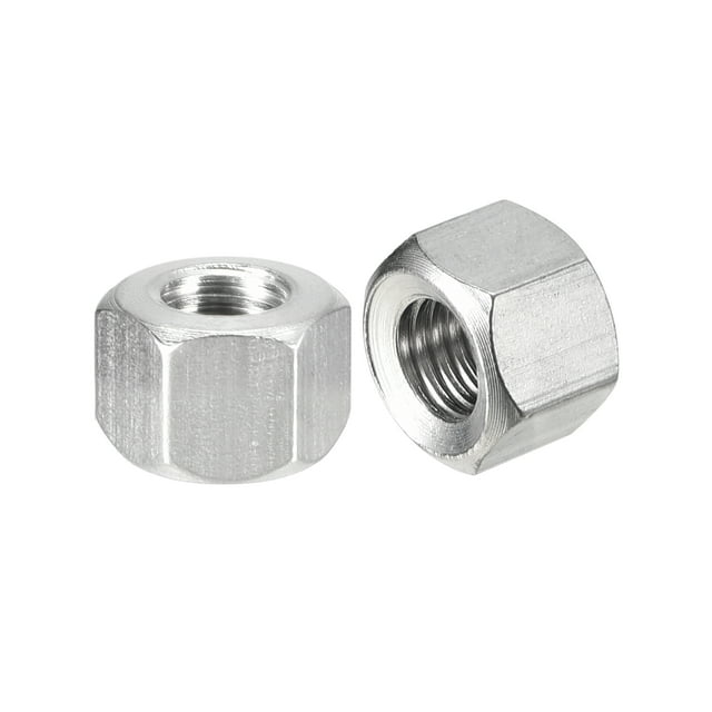 Unique Bargains M8 x 1.25-Pitch 9mm Length Coupling Nuts, 6 Pack 304 Stainless Steel Metric Hex Rod Coupling Nuts