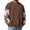 Coffee, variant on Mens Sweatshirts Shirt Casual Long Sleeve Pullovers Color Block Camo Boho Ribbed Knit Tee Spring Trendy V Neck Tops Khaki L