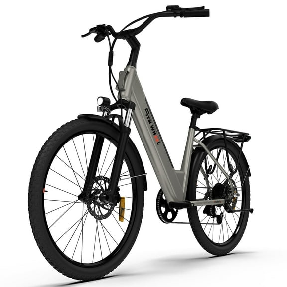 5TH WHEEL W18B Electric Bike for Adult with 350W Motor, 26" Electric Mountain Bike with 36V 10.4Ah Removable Battery Ebike, Electric Bicycle with 7 Speed, UL2849