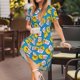 thumbnail image 3 of Balery Lovely Duck Vestidos sueltos de manga corta para mujer, vestidos de verano 2025, vestidos casuales de corte A con vuelo., 3 of 6
