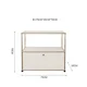 thumbnail image 1 of Gabinete lateral Medieval de lujo ligero USM, gabinete de almacenamiento, gabinete lateral de comedor, armario moderno Simple Ins Wind Metal de acero inoxidable, 1 of 4