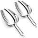 thumbnail image 1 of Juego de 2 palas de hielo, pala de pesaje pequeña de acero inoxidable, pala de harina, pala de alimentación, pala dispensadora para cocina, bar, buffet, fiesta, versátil y apta para lavavajillas, 5 on Namotu LKX-1112, 1 of 7