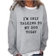 thumbnail image 2 of Pntutb mujeres de gran tamaño texto divertido letra impresa cuello redondo manga larga suelta solo sudadera tops pulóver blusa Pntutb Pntutb-2422, 2 of 3