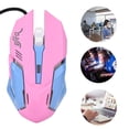 thumbnail image 2 of Pink Wired Mouse, Gaming Mouse, 3200DPI High Sensitivity Comfortable Grasping 6 Keys For, 2 of 8