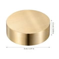 thumbnail image 2 of 2pcs Chinese Calligraphy Paperweight Brass Round Block Paperweight for Holding Paper Flat Desk Decorative Paperweight for Office Home, 2 of 8
