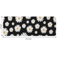 thumbnail image 7 of Black Daisy Flower Golden Centers Pattern Kitchen Rug Mat,Kitchen Runner Rugs Non Skid Washable,Decorative Kitchen Floor Mats for Kitchen,Sink,Laundry,17"x47.2", 7 of 7