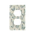 thumbnail image 3 of Switch Panel Switch Decoration 2.76x4.53x0.28 Inches Unused Outlet Cover Switch Plate Wall Plates Living Room Kitchen Bedroom Study Switches Beautiful Blue Butterfly Seamless, 3 of 8