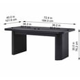 thumbnail image 6 of Better Homes & Gardens Juliet Extendable Dining Table, Black Wood, 6 of 10