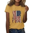 thumbnail image 2 of Tittly American Flag Tank Top Women V Neck Tank Tops For Women Patriotic Shirts Memorial Day Tank Top Women Women 4th Of July Shirts Yellow XL, 2 of 8