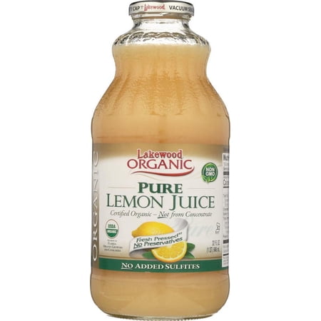 Organic Pure Lemon, 32 Ounce (Pack of 6) by