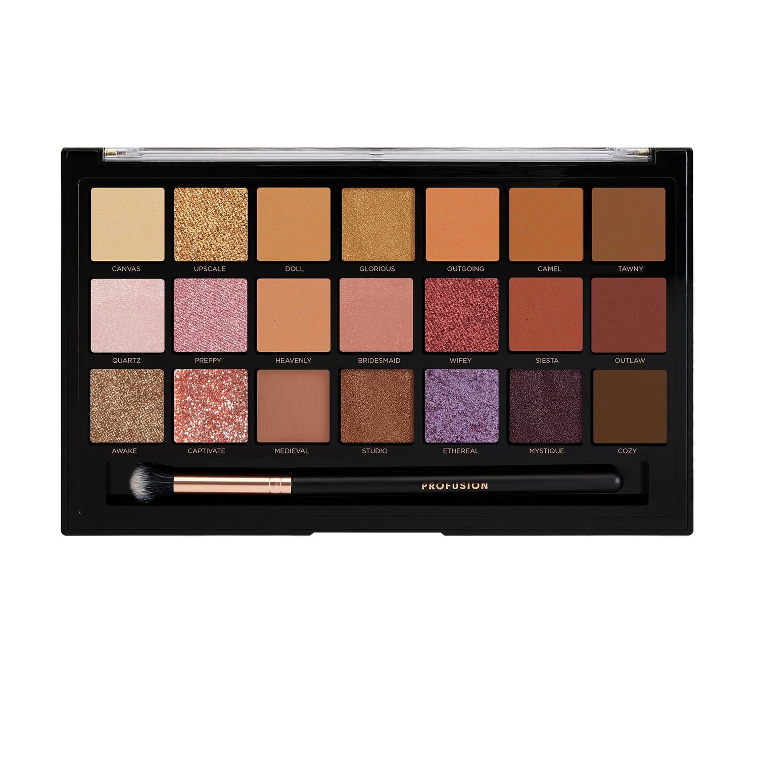 Profusion Cosmetics | Palette de fards à paupières Nude Bliss 21 teintes