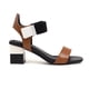 thumbnail image 4 of Sandalias de verano para mujer con tacones altos de cuero de microfibra de color sólido a la moda Wmkox8yii shjk7242, 4 of 9