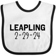 thumbnail image 3 of Inktastic Leapling 2-29-24 Leap Year Boys or Girls Baby Bib, 3 of 4