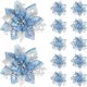 thumbnail image 1 of Flor de Navidad rosa para decoración del hogar, corona de 14,5 cm, para puerta y ventana, 1 unidad/5 piezas/10 piezas, 1 of 4