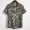 Gray, variant on Floenr Mens T Shirts,Mens Ethnic Short Sleeve Casual Cotton Linen Printing Hawaiian Shirt Blouse