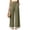 376#Army Green, variant on Linen Pants Women Lace Trim Wide Leg Pants High Waisted Trousers with Pockets White XL
