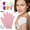 Pink, variant on Exfoliating Shower Gloves, Magenta, 2 Pcfoliating Shower Gloves Body Cleaning Scrub Mitt Rub Dead Skin Removal Peeling, Easter Mother'S Day Gift Makeup Organizers