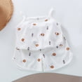 thumbnail image 2 of LNMQLPDBS Toddler Sets for Girls Home Set 2pcs Cute Print Summer Sleeveless Cami Tops and Shorts Infant Outfits Set Baby Girl Gifts Newborn Gift Set Kids Soft Cute Summer Vest Outfits A 9-10 Years, 2 of 9