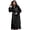 Black, variant on Women's Lightweight Zip Up Hooded Jacket for Daily Spring and Fall Outdoor Windbreaker Style with Casual Comfort Watermelon Red XXXL