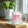 thumbnail image 2 of Godmother Mug, Godmother Coffee Mug, Godmother Gifts, Godmother Gifts from Godchild, Best Godmother Ever Gifts, Gifts for Godmother, Groovy Pink in My Godmother Era Ceramic Coffee Mug 11 oz, 2 of 5