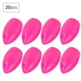 thumbnail image 1 of 20 Pcs Rubber Oval Colorful Beans Stopper Fishing Bobber Float Fishing Tools Accessory purple L, 1 of 8