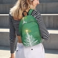 thumbnail image 7 of Balery Christmas Green Vintage Canvas Backpack for Men and Women - Large Capacity, Durable Travel Laptop Bag for School, Work, Hiking, and Outdoor Activities, 7 of 7