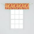 thumbnail image 2 of Ambesonne Geometric Window Valance, Mosaic Digital Style, 54" X 12", Orange Marigold Red, 2 of 3
