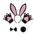 thumbnail image 4 of 4 Unids / Set Kid Girls Bunny Rabbit Diadema De Accesorios Conjunto De Disfraces Yuyangstore Bunny Fancy Dress Sets, 4 of 7