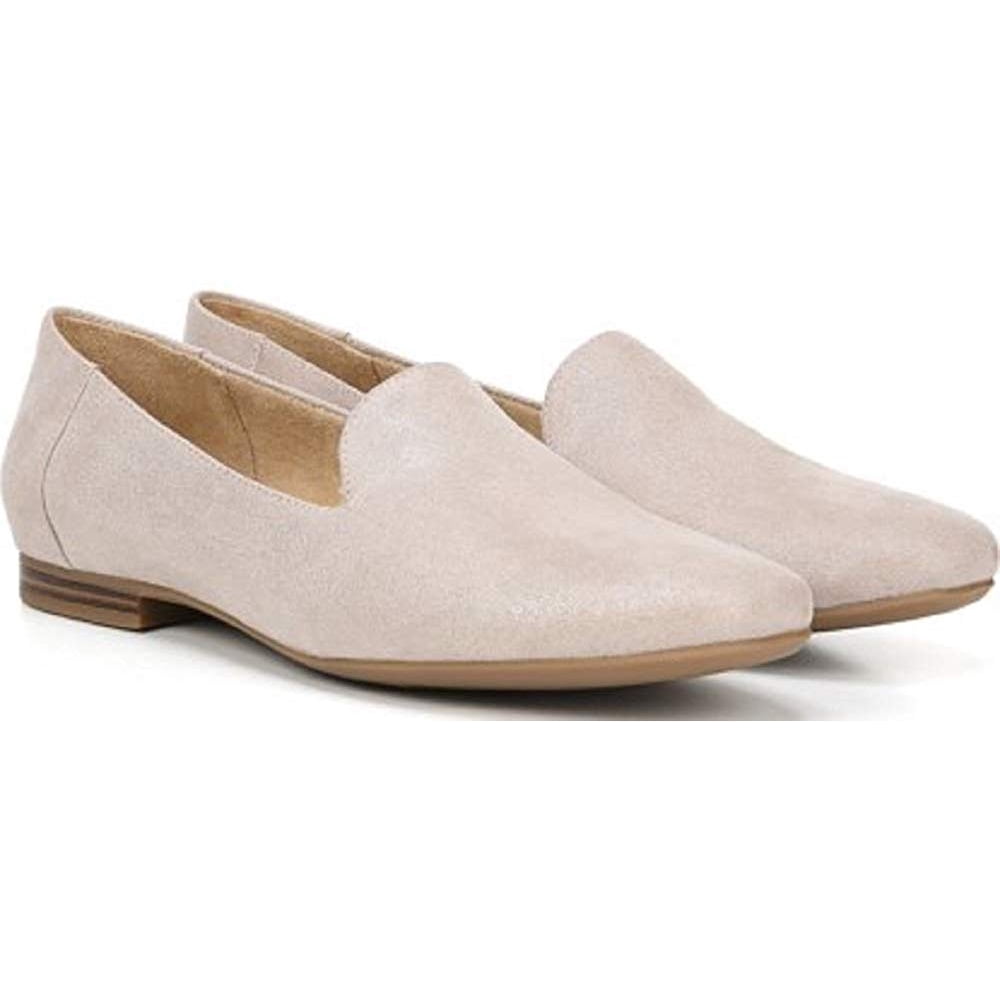 Naturalizer - Naturalizer Womens KIT 2 Faux Leather Slip On Loafer (Natural Glitter Dust, 7.5