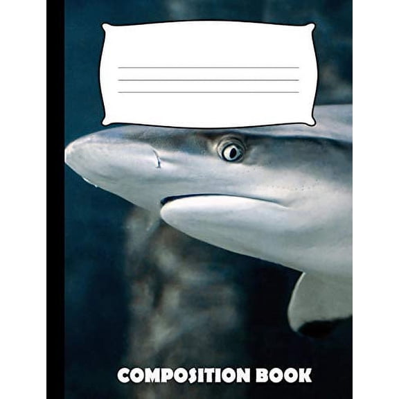 Composition Book: Shark Composition Notebook Wide Ruled (Paperback)