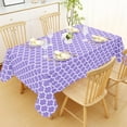 thumbnail image 2 of decorUhome Waterproof Vinyl Tablecloth with Flannel Backing for Round Tables-60 inch,Wipeable Stain Resistant Table Cover,Moroccan,Lavender,Indoor and Outdoor, 2 of 7