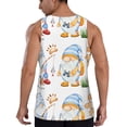 thumbnail image 3 of Fotbe Gnome Camping Fishing Pattern Men's Quick Dry Workout Tank Top Gym Muscle Tee Fitness Bodybuilding Sleeveless T Shirt Breathable Workout Shirt-XX-Large, 3 of 9