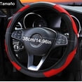 thumbnail image 4 of Funda Cubre Volante Deportivo Protector Antiderrapante Auto Modelo Rojo y Negro, 4 of 4