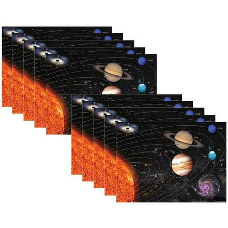UPC: 0703185970303 | Ashley Productions Smart Poly PosterMat Pals Space Savers  13  x 9-1/2   Solar System  Pack of 10