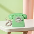 thumbnail image 1 of Vintage Rotary Dial Telephone Corded Desk Telephone Retro Telephone Green, 1 of 10