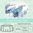 thumbnail image 3 of Christmas 60 inch Round Tablecloth,Deer Snowflake Forest Circle Table Cover Stain Resistance Water Repellent Wrinkle-Free Table Cloth for Home Kitchen Dining Party Patio Indoor Outdoor, 3 of 6