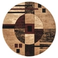 thumbnail image 1 of United Weavers Bristol Epsilon Burgundy Round Rug Round, 1 of 1
