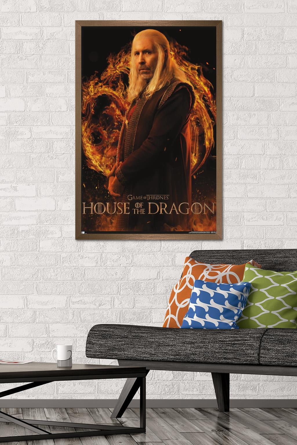 House of the Dragon - Viserys One Sheet Wall Poster, 22.375" x 34" Framed