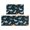 Dinosaur and Leaf Navy Pattern, variant on Dinosaur and Leaf Black Pattern Anti Fatigue Kitchen Rugs Set Of 2, Non Slip Washable Decorative Floor Mats for Kitchen Sink Laundry, 17"x30" and 17"x47"