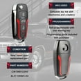 thumbnail image 4 of KeylessOption blank key + flip style remote upgrade for 1998-2016 FoMoCo vehicles, 4-button fob with remote trunk release, 4 of 5