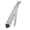 thumbnail image 5 of Naloa Back To School Print Solid Color Tie Formal Necktie for Men，Suitable for business, daily life, work, 5 of 5