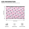 thumbnail image 4 of Rocae Cherry Strawberry for Cosmetic Bags for Women Paper Reusable Cosmetic Bag Travel Toiletry Organizer Capacity Multipurpose Zipper Pouch, 4 of 8