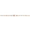 thumbnail image 4 of Gem Stone King 18K Rose Gold Plated Silver Peach Morganite and Sky Blue Topaz and Round White Lab Grown Diamond Tennis Bracelet for Women (3.04 Cttw, Gemstone Birthstone, Oval 6X4MM, 7.25 inches), 4 of 4