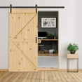 thumbnail image 3 of 30 in. x 83.5 in. K-Bar Solid Core Pine Unfinished Interior Barn Door Slab Kit, 3 of 9