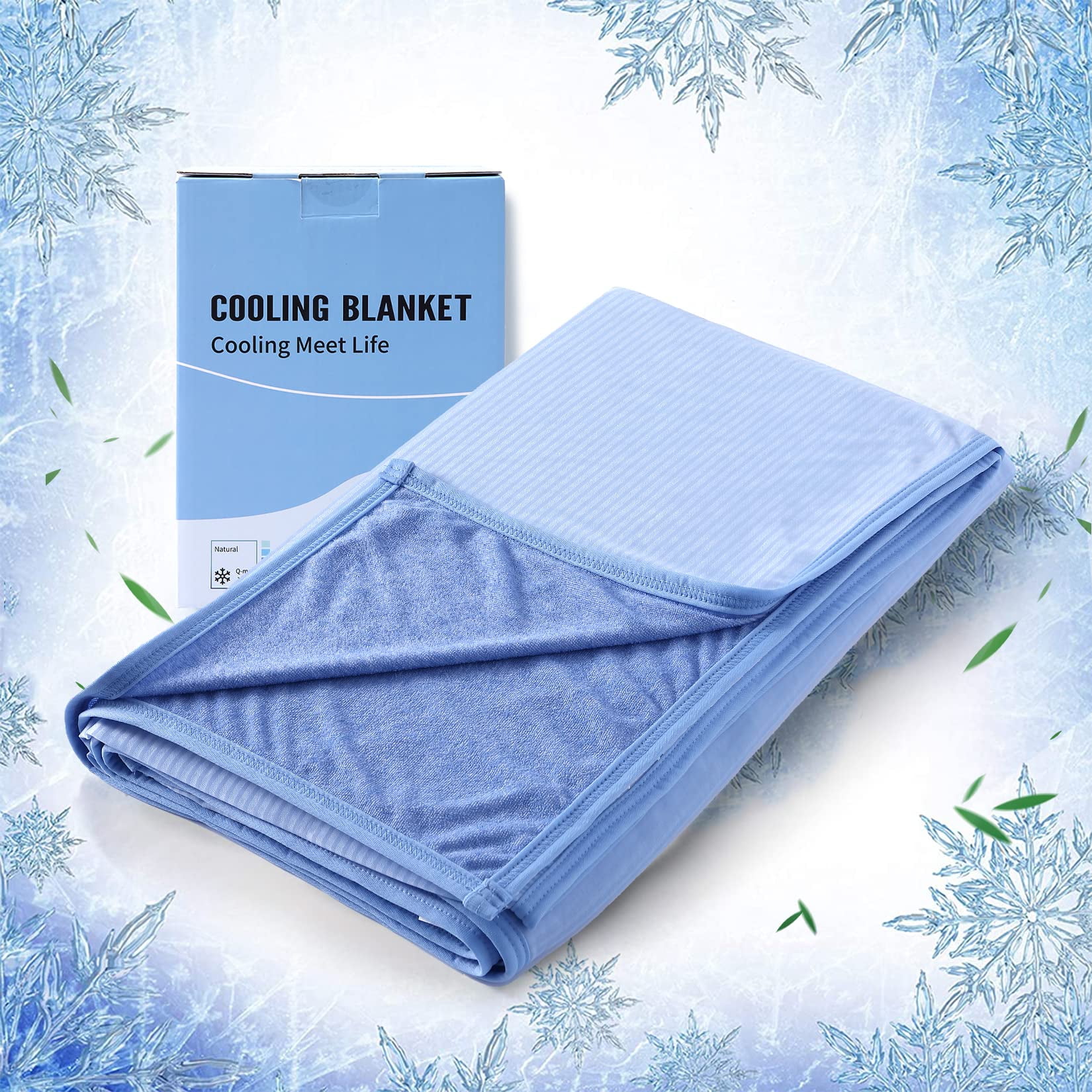 Cold Blankets for Sleeping, Cool Blanket with Cooling and Warm Fabric