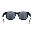 thumbnail image 4 of Kush Mens Oversize Thick Horn Rim Hipster Sport Plastic Sunglasses Shiny Black - Black, 4 of 4