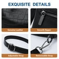 thumbnail image 6 of URSOFINE Crocodile Patterned Shoulder Purses for Women Genuine Leather Hobo Bags Large Crossbody Purses, 6 of 8