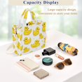 thumbnail image 5 of FORMRS Womens Corduroy Tote Bag Crossbody Shoulder Handbag with Pocket, Yellow Rubber Ducks, 5 of 7