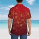 thumbnail image 4 of Balery Merry Christmas Camisas hawaianas de manga corta para hombre, camisas playeras de corte holgado, camisas de vacaciones con botones,Small, 4 of 7