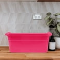 thumbnail image 3 of Dish Tubs Rectangular Wash Basin Hand Plastic Kitchen Storage Bathroom Sink Spa, 3 of 6